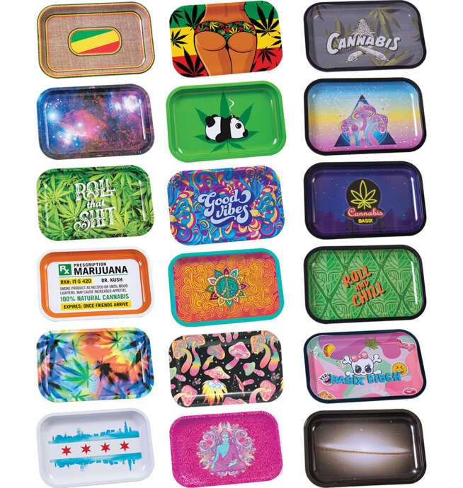 Assorted Rolling Trays