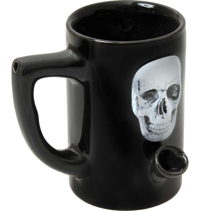 Black Skull Water Pipe Mug - Image 2