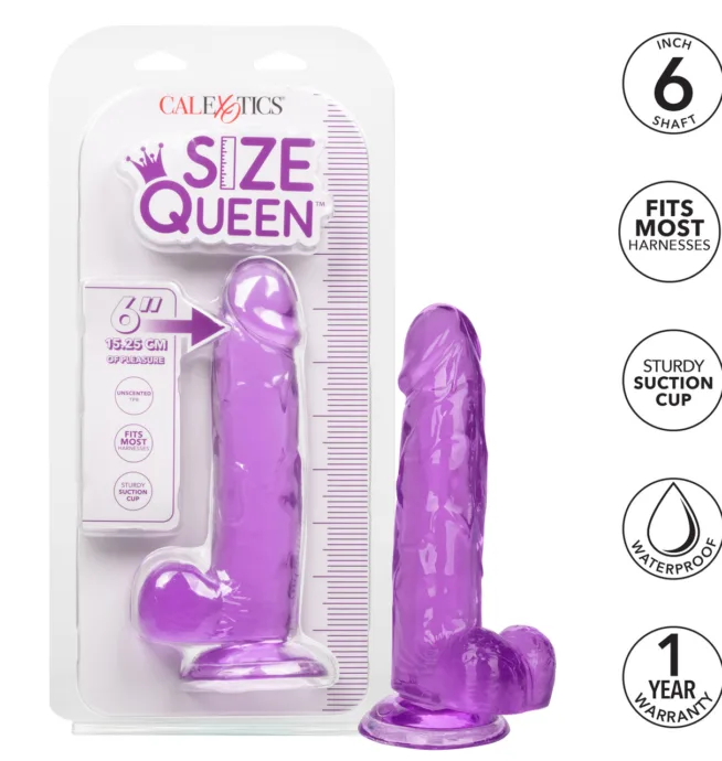 Calexotics Size Queen® 6"/15.25 cm - Purple - Image 3