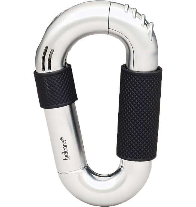 Carabiner Shaped Lighter - Satin Chrome