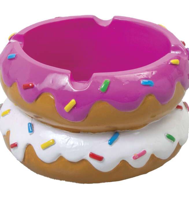 Donut & Hamburger Polystone Ashtrays