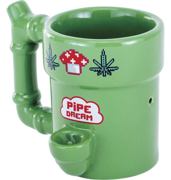 Green Pipe Dream Porcelain Water Pipe Mug - Image 2