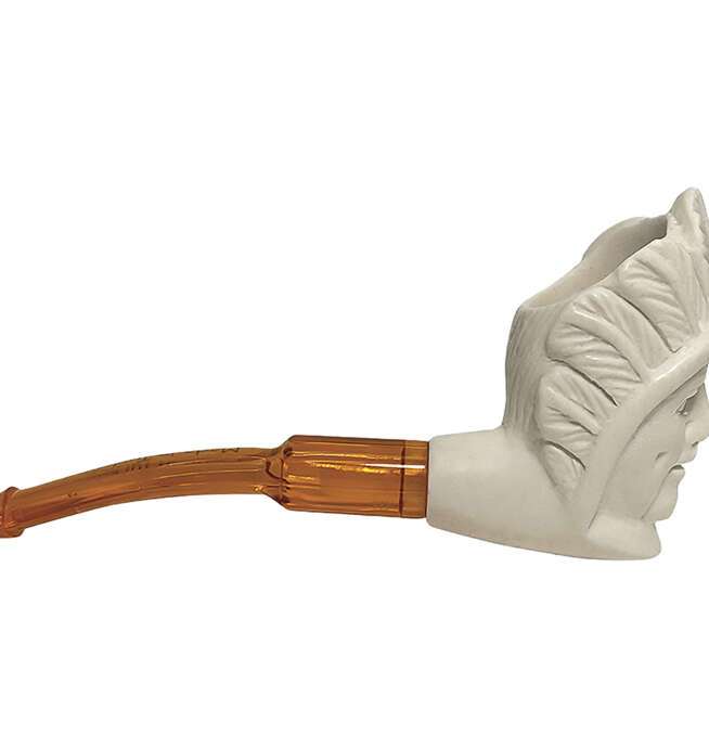 Indian Hand Carved Mini Meerschaum Pipe