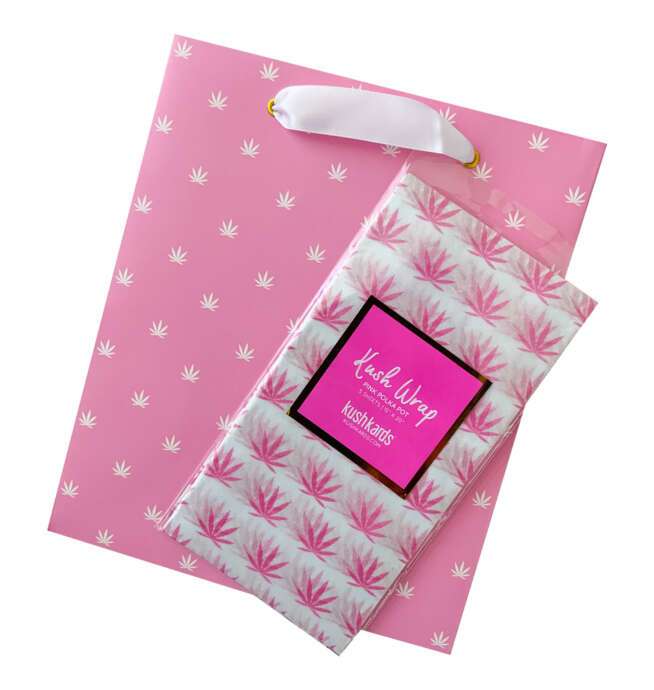 KushKards Gift Wrap – Pink