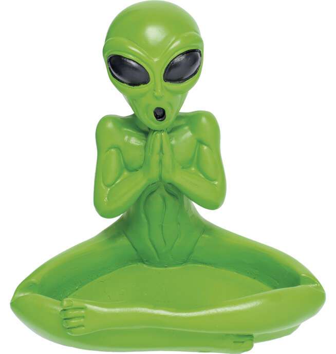 Large Alien Yogi Polystone Ashtray