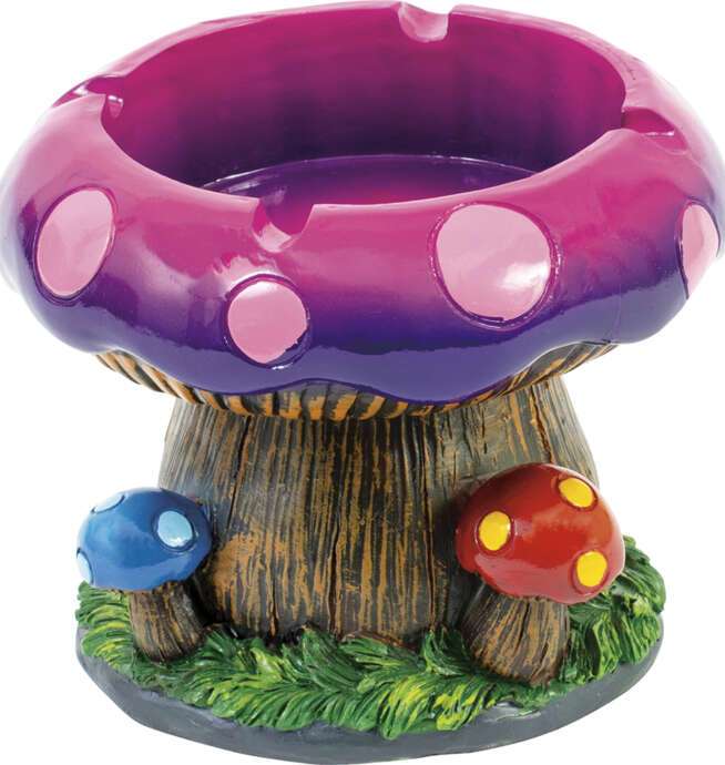 Large Mushroom Tree Poly Stone Ashtray