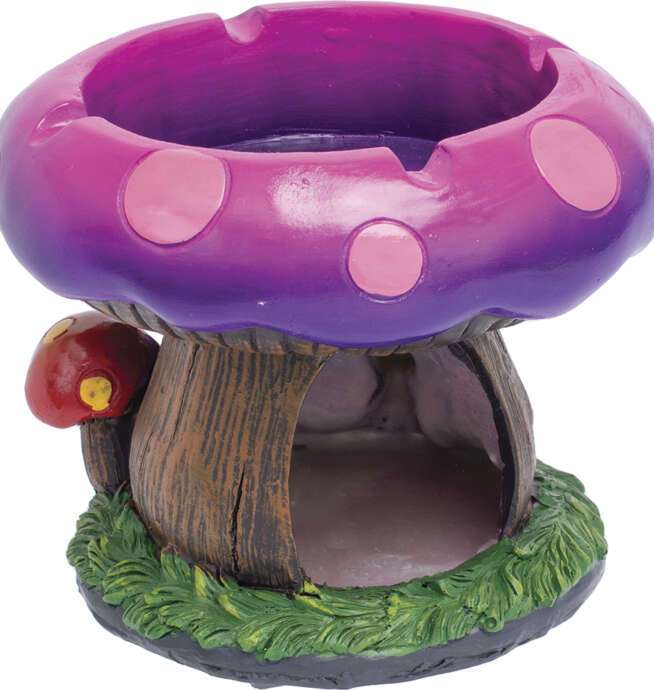 Large Mushroom Tree Poly Stone Ashtray - Image 2