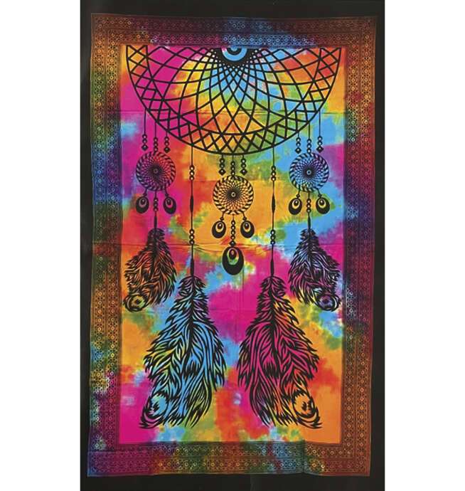 Medium Multi Dream Catcher Tapestry - 54in x 86in