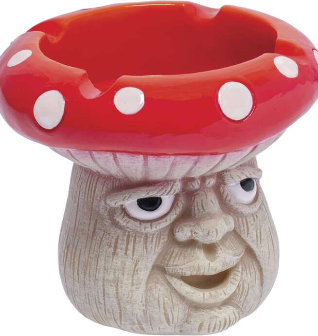 Mushroom Forest Light-Up LED Polystone Ashtray - Image 2