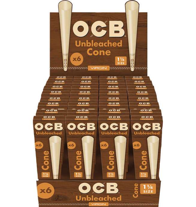 OCB Unbleached Virgin Cone 1 1/4