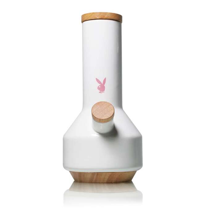 PLAYBOY by RYOT White Ceramic Traveler Water Pipe