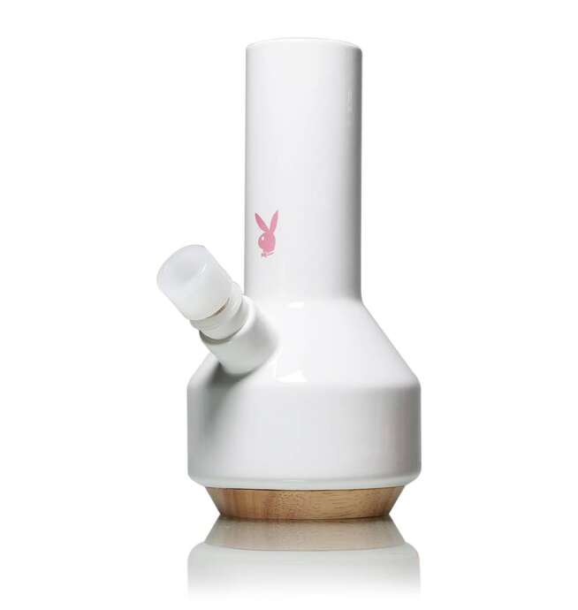 PLAYBOY by RYOT White Ceramic Traveler Water Pipe - Image 2