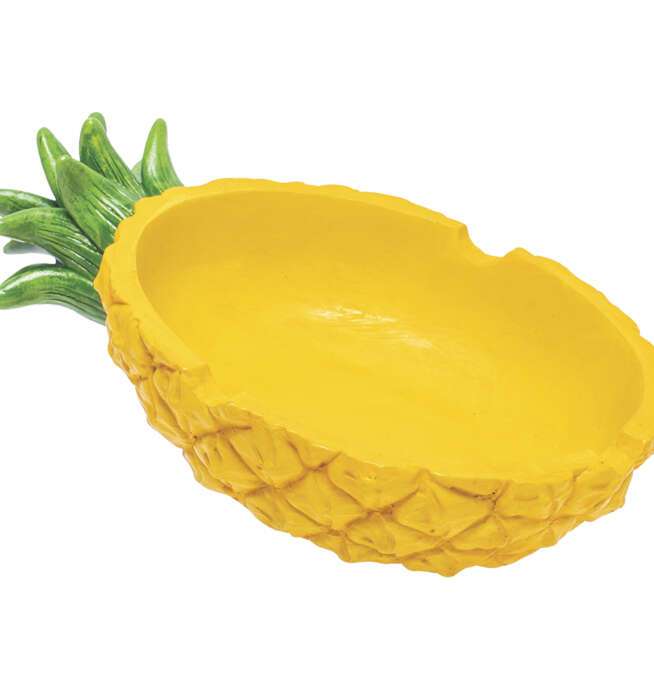 Pineapple Polystone Ashtray 5.5in