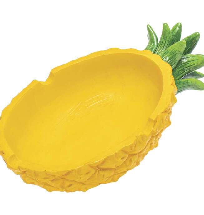 Pineapple Polystone Ashtray 5.5in - Image 2