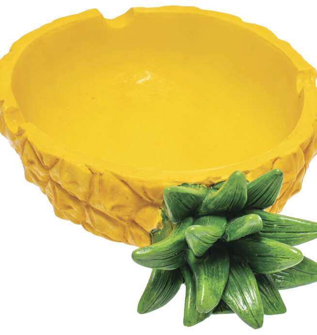 Pineapple Polystone Ashtray 5.5in - Image 3