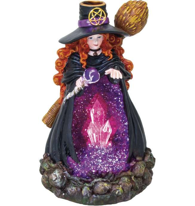 Purple Witch Backflow Cone Burner W/ LED