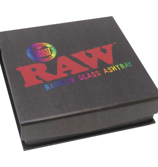 RAW Rainbow Glass Ashtray 6in - Image 3