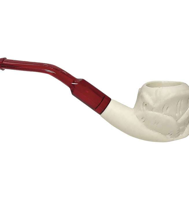 Rose Hand Carved Mini Meerschaum Pipe