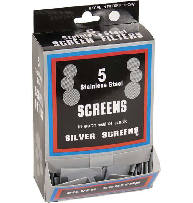 Silver Pipe Screen Filter 5pc