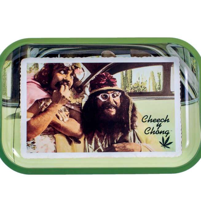 Small Cheech & Chong Rolling Tray - Los Cochinos