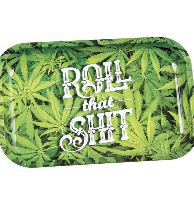 Small Green Leaf Color Rolling Tray