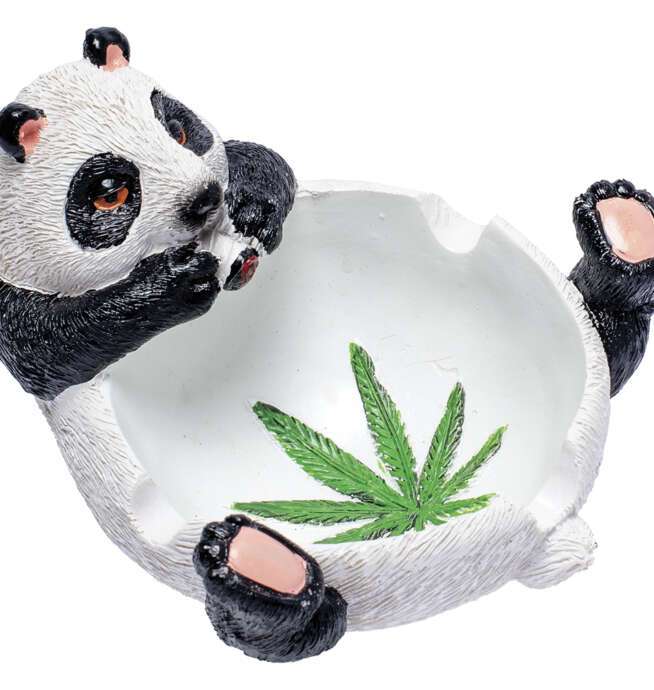 Stoned Panda Polystone Ashtray 5in