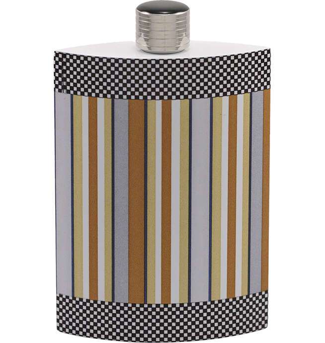 Stripe/Checker Flask 5oz