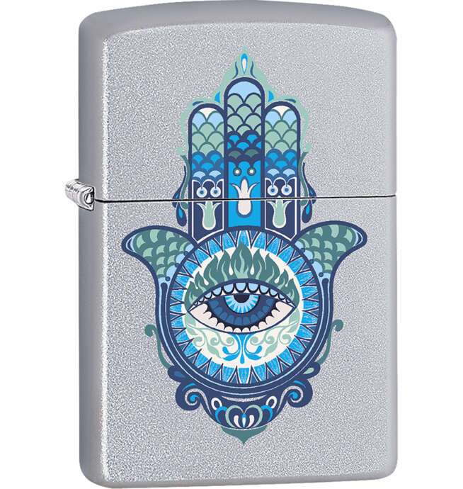 Zippo Hamsa Hand Blues