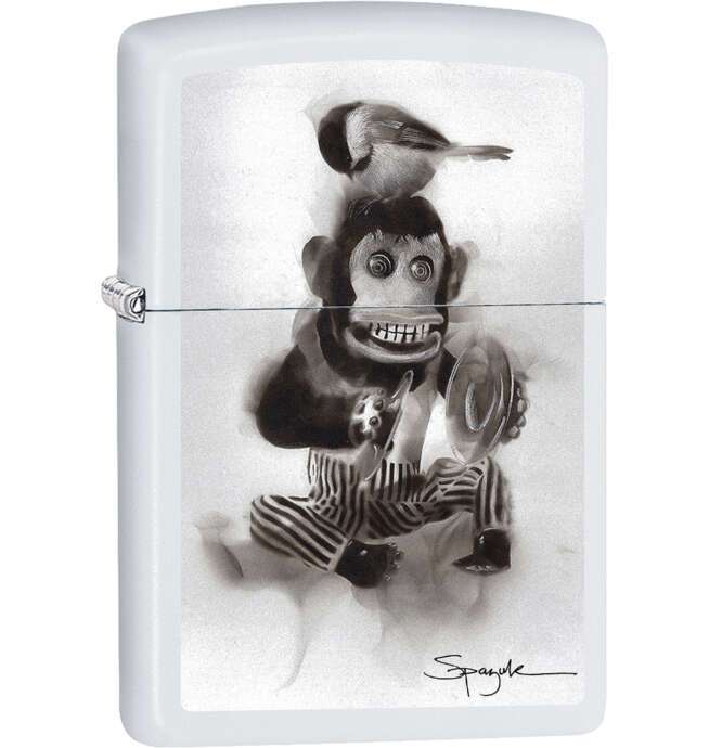 Zippo Spazuk Cymbal Monkey and Bird