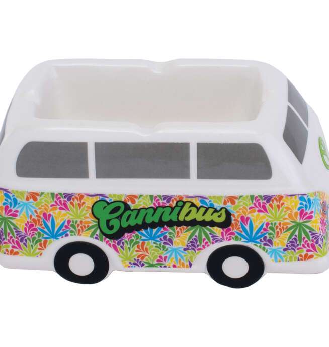 5" Hippie Bus Ceramic Ashtray