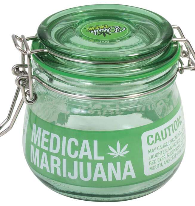 500ml Glass Jars Green Rx