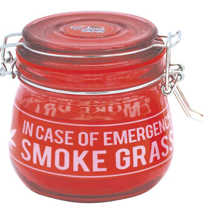 500ml Glass Jars Red Emergency