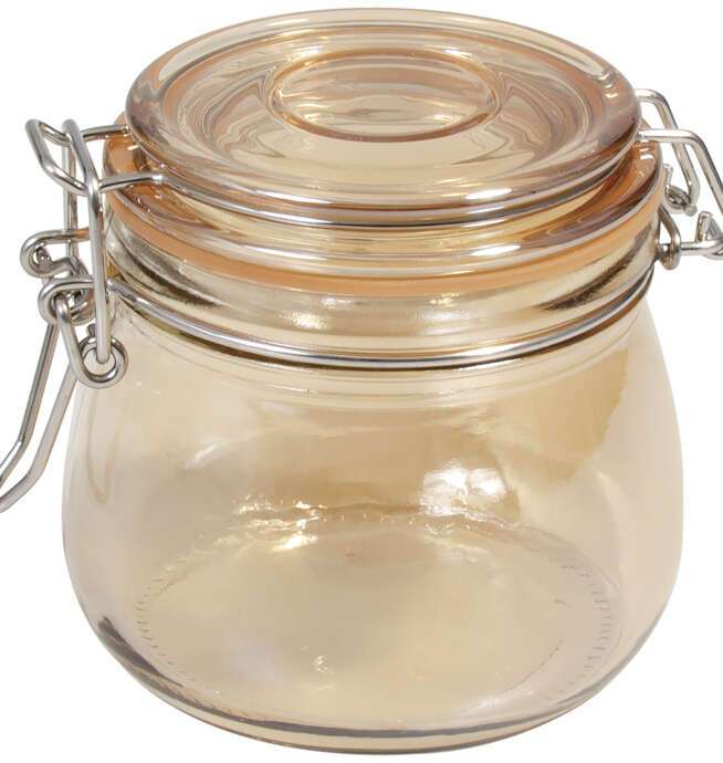 500ml Glass Jars With Amber Coating