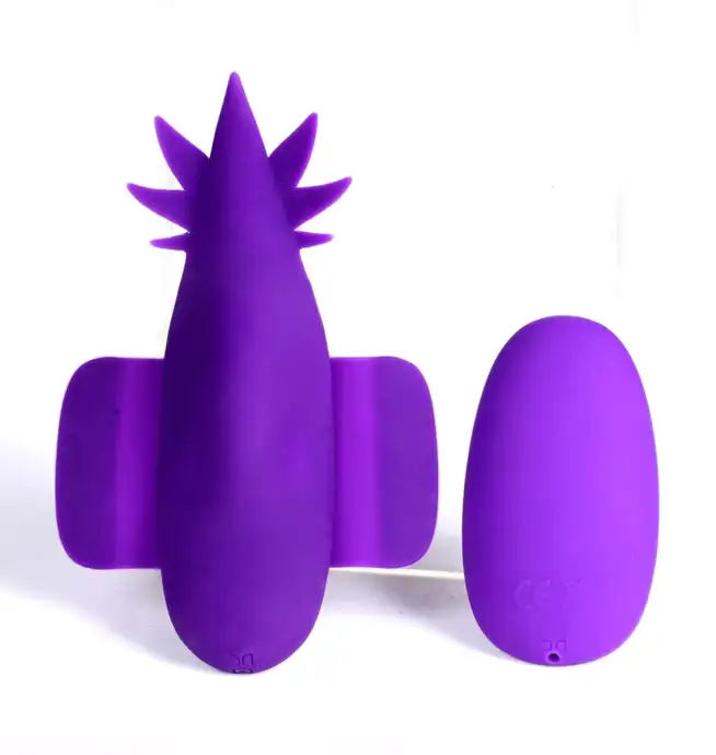 SATIVA 10-Function Remote Control Panty Vibrator Purple 420 Series - Image 2