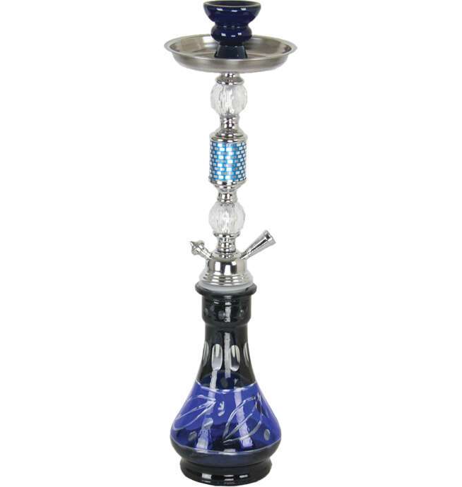 20" Single Hose Hookah - Blue/Black