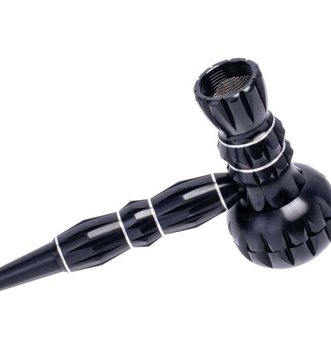 Black Aluminum Pipe w/ Grinder