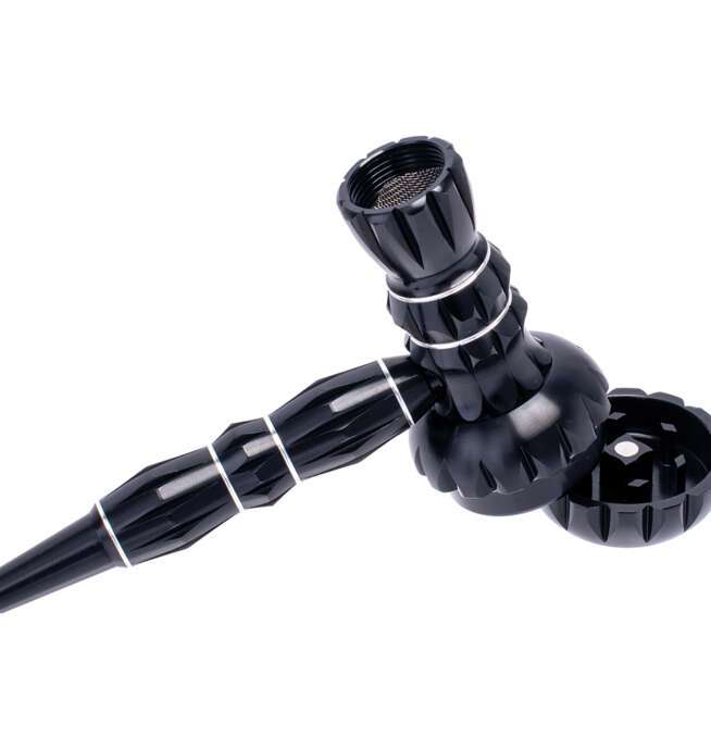 Black Aluminum Pipe w/ Grinder - Image 3