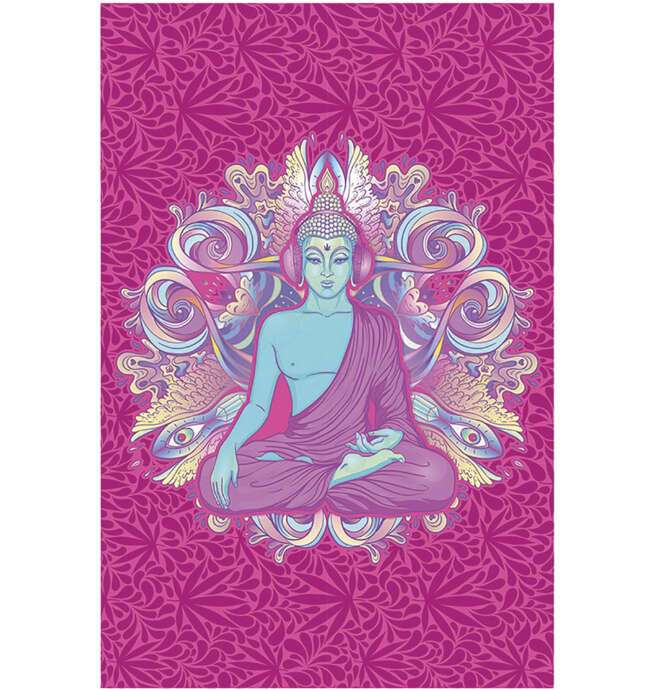 Buddha Bud Tapestry - 51in x 80in