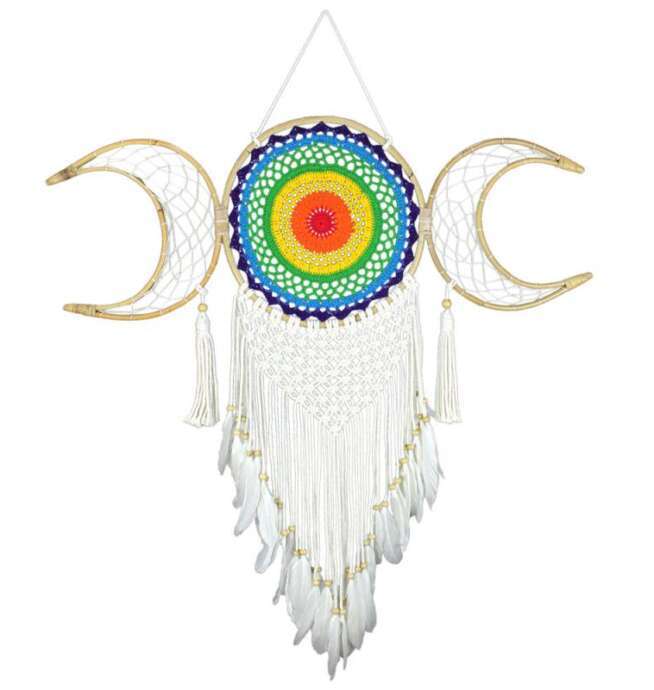 Dreamcatcher Rattan Triple Moon