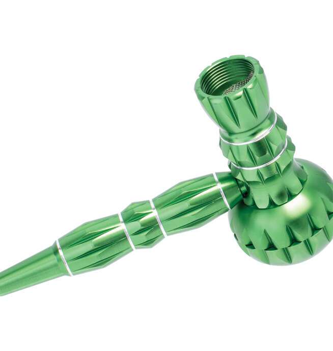 Green Aluminum Pipe w/ Grinder