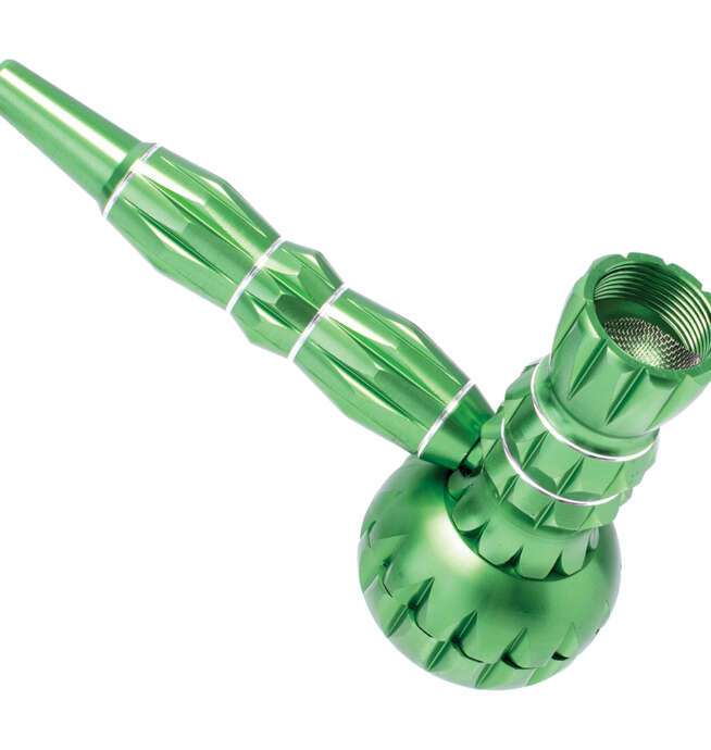 Green Aluminum Pipe w/ Grinder - Image 2