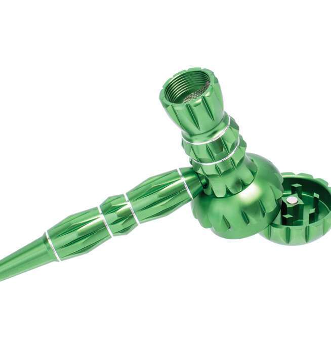 Green Aluminum Pipe w/ Grinder - Image 3