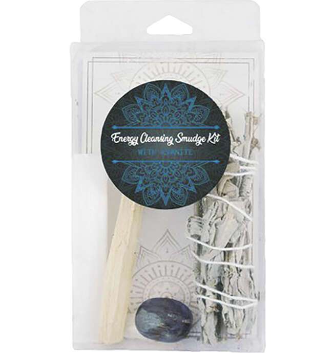 Kyanite Energy Cleansing Smudge Kit - Balance Tranquility