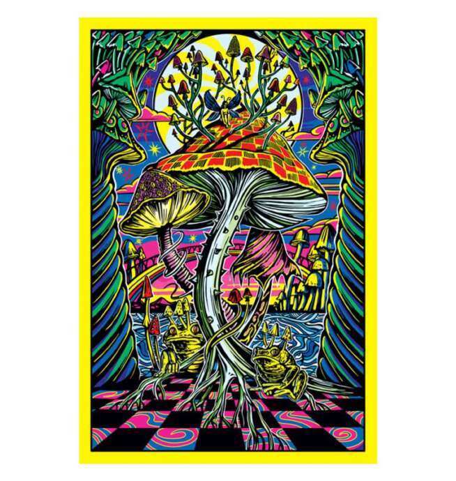 Magic Mushroom 3D Tapestry