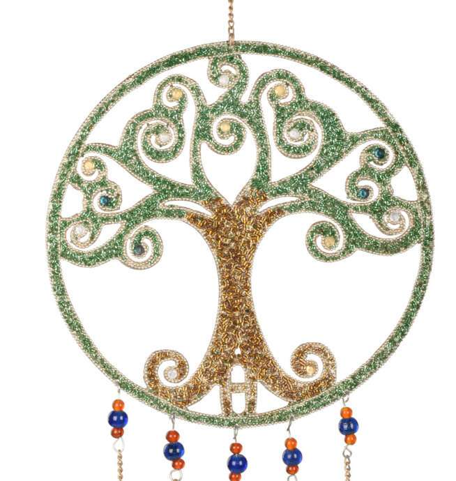 Mosaic Large Tree of Life Windchime - Image 2