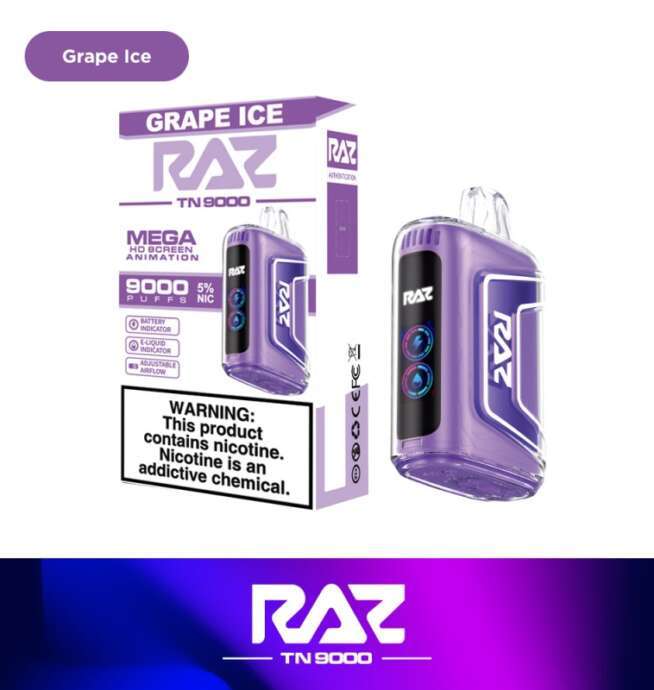 RAZ TN9000 Disposable - Grape Ice