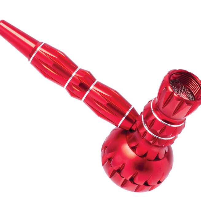 Red Aluminum Pipe w/ Grinder