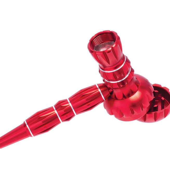 Red Aluminum Pipe w/ Grinder - Image 4