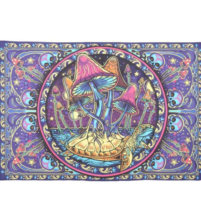 Single Mushroom 3D Tapestry