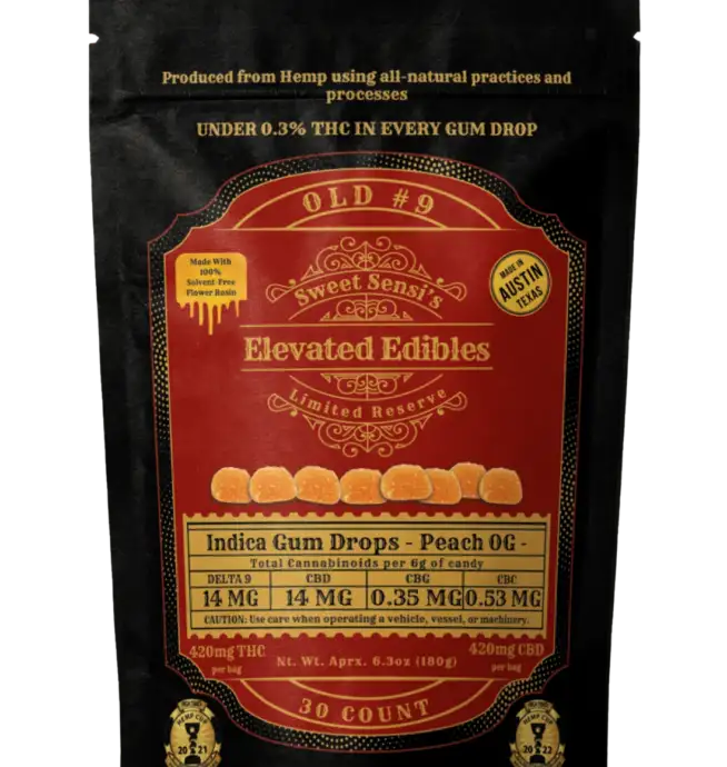 Sweet Sensi Elevated Gummy - Peach OG 30pk (Indica)